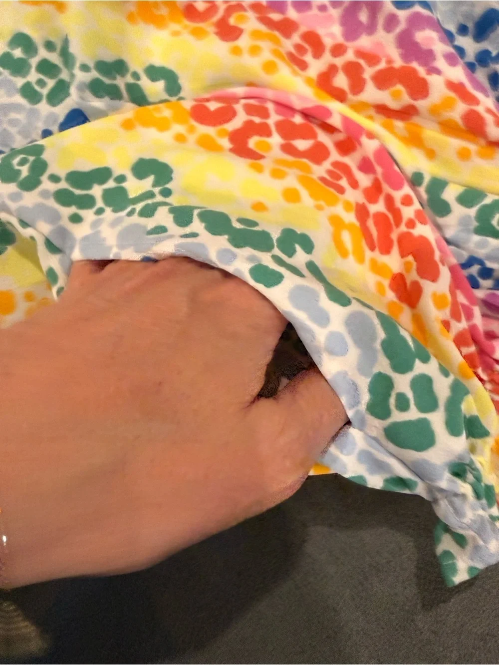 next Rainbow Leopard-Print Sleeveless Romper - Multicolor - Picture 4 of 5